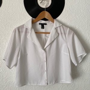 Forever 21 White Crop Top